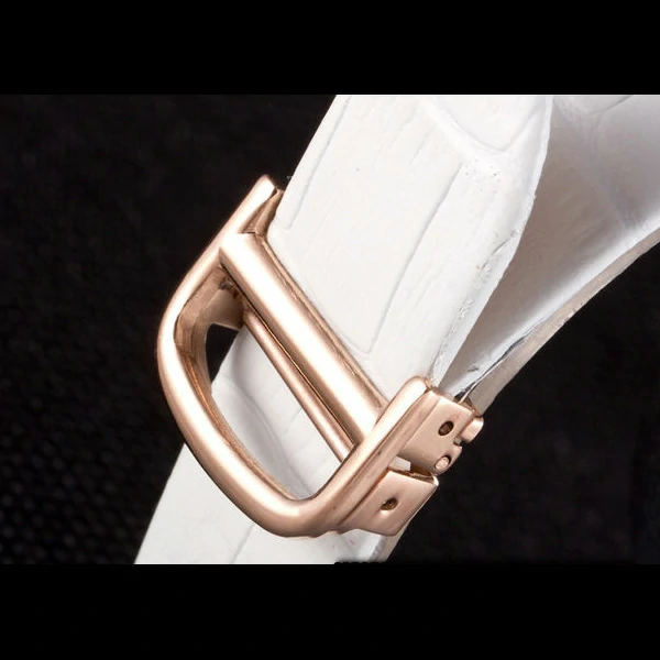 Cartier Ballon Bleu White Leather Strap new59524