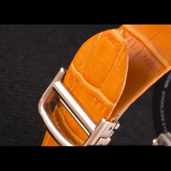 Cartier Ballon Bleu Orange Leather Strap new59525