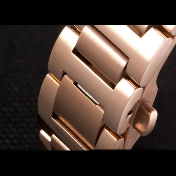 Cartier Ballon Bleu Rose Gold Stainelss Steel Strap White Dial new59527