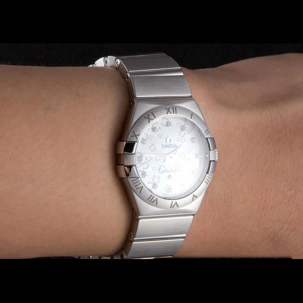 Omega Constellation White Dial with Omega Logo Stainless Steel Band new59534