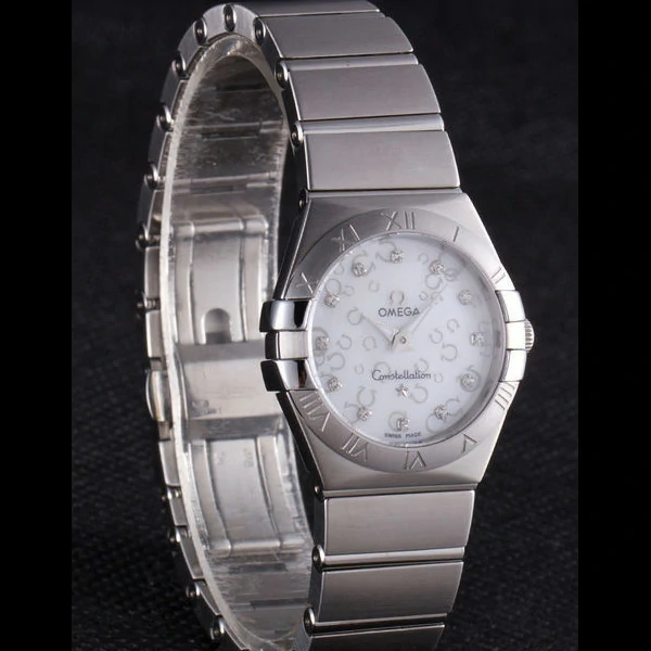 Omega Constellation White Dial with Omega Logo Stainless Steel Band new59534