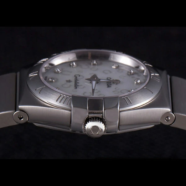 Omega Constellation White Dial with Omega Logo Stainless Steel Band new59534