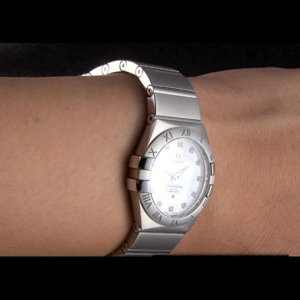 Omega Constellation Pink Dial Stainless Steel Band new59535