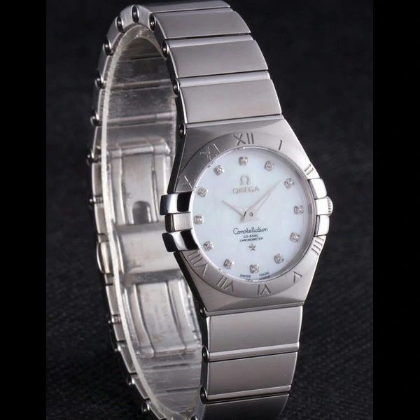 Omega Constellation Pink Dial Stainless Steel Band new59535