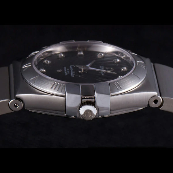 Omega Constellation Dark Grey Dial Stainless Steel Band new59537