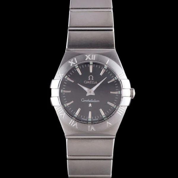 Omega Constellation Dark Grey Dial Stainless Steel Band new59538