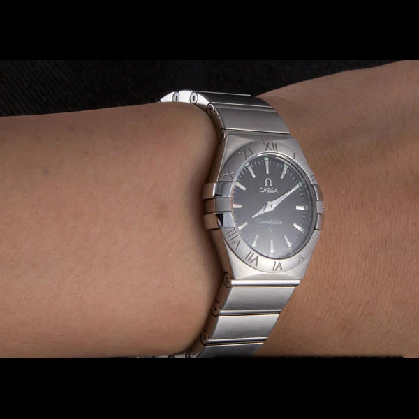 Omega Constellation Dark Grey Dial Stainless Steel Band new59538