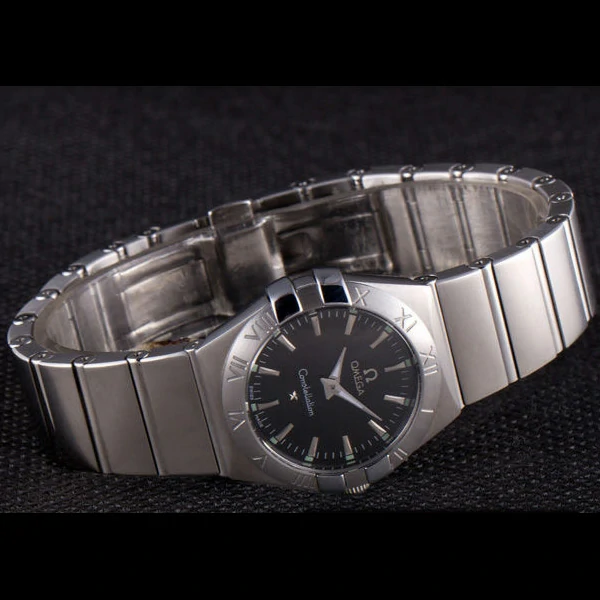 Omega Constellation Dark Grey Dial Stainless Steel Band new59538