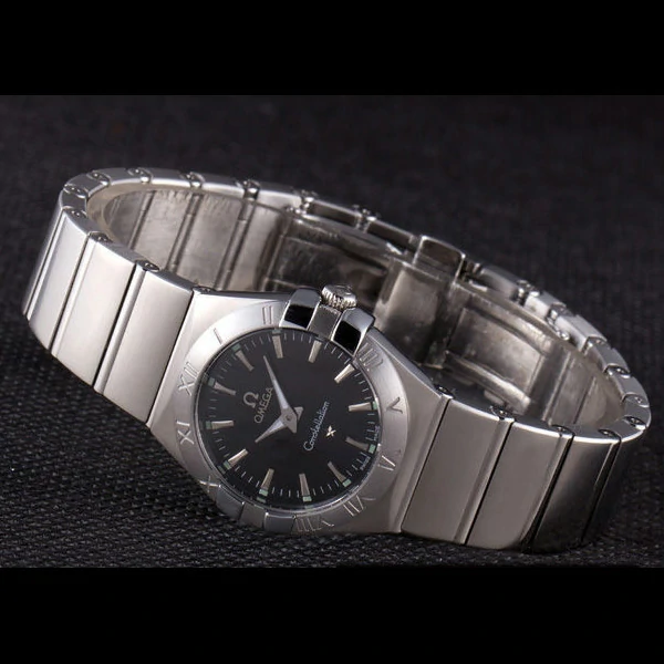 Omega Constellation Dark Grey Dial Stainless Steel Band new59538