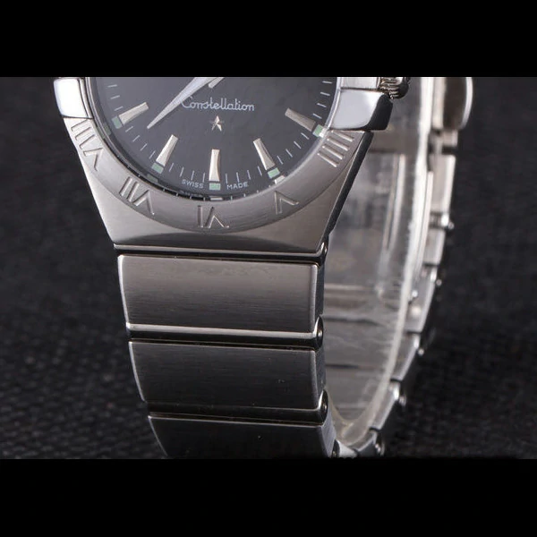Omega Constellation Dark Grey Dial Stainless Steel Band new59538