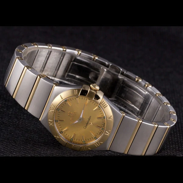 Omega Constellation Gold Dial Two Tone Band new59542