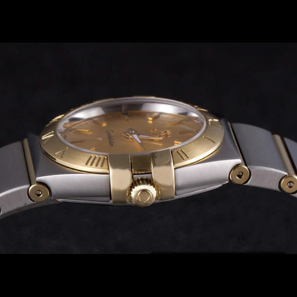 Omega Constellation Gold Dial Two Tone Band new59542