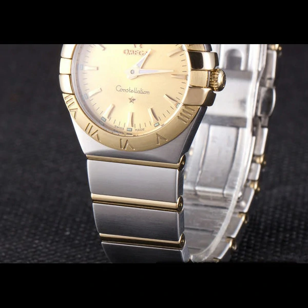Omega Constellation Gold Dial Two Tone Band new59542