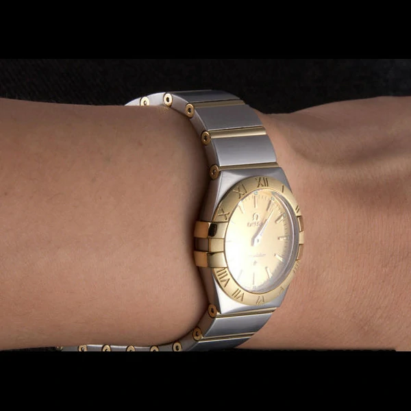 Omega Constellation Gold Dial Two Tone Band new59542