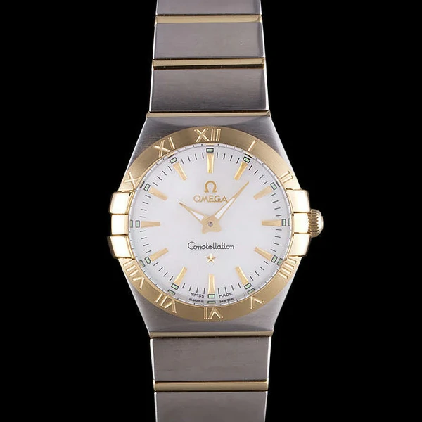 Omega Constellation White Dial Two Tone Band new59544