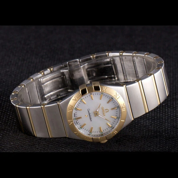 Omega Constellation White Dial Two Tone Band new59544