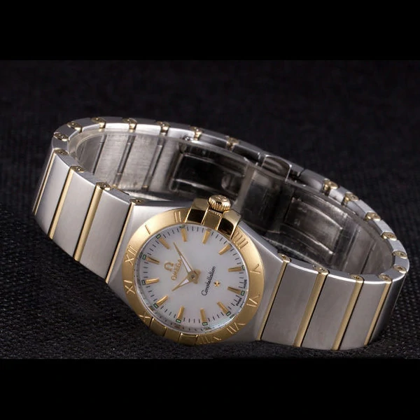 Omega Constellation White Dial Two Tone Band new59544