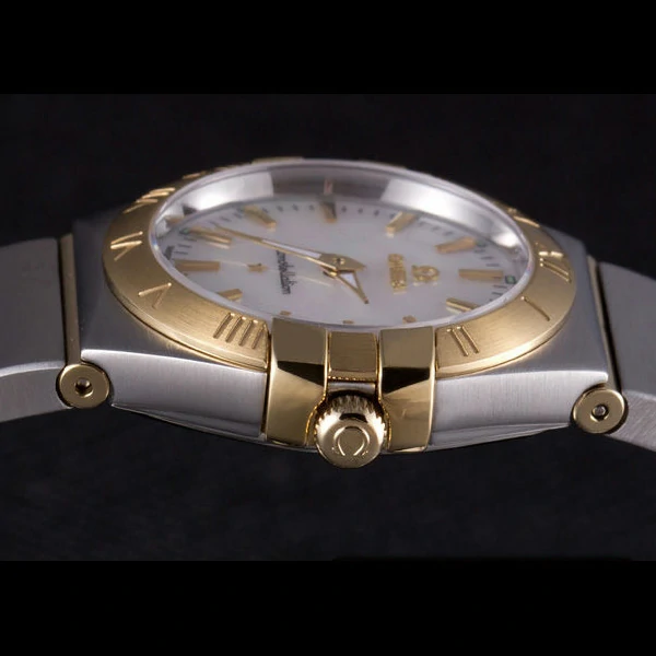 Omega Constellation White Dial Two Tone Band new59544
