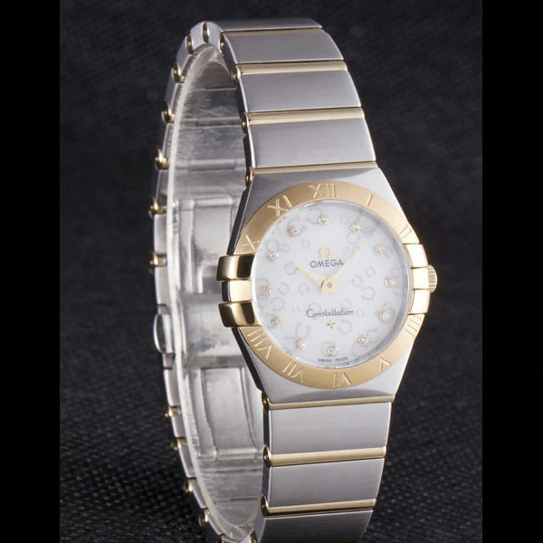 Omega Constellation Gold Bezel Two Tone Band new59546