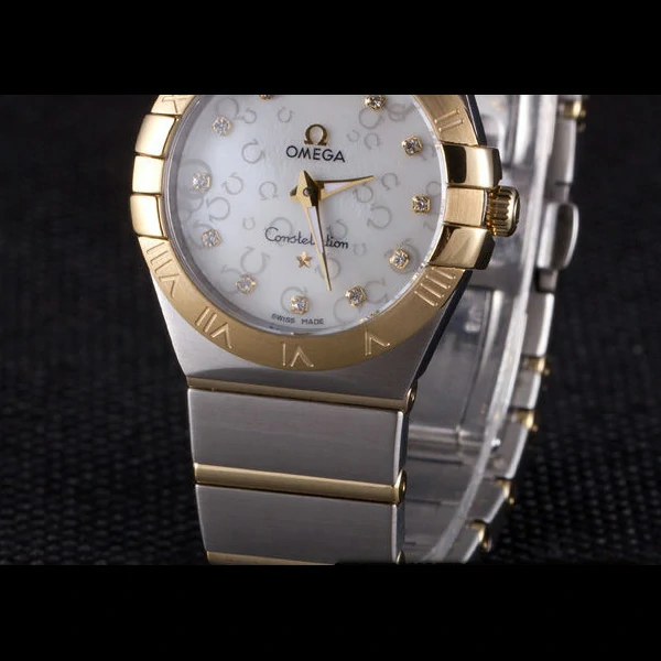 Omega Constellation Gold Bezel Two Tone Band new59546