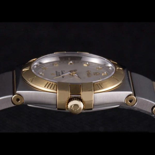 Omega Constellation Gold Bezel Two Tone Band new59547
