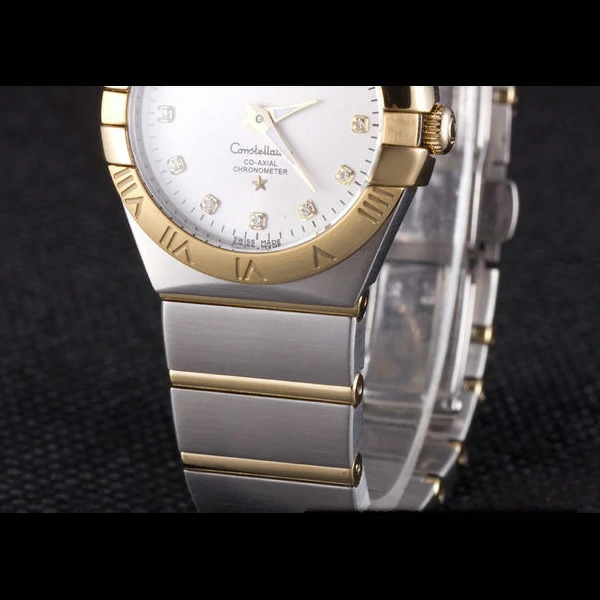 Omega Constellation Gold Bezel Two Tone Band new59547