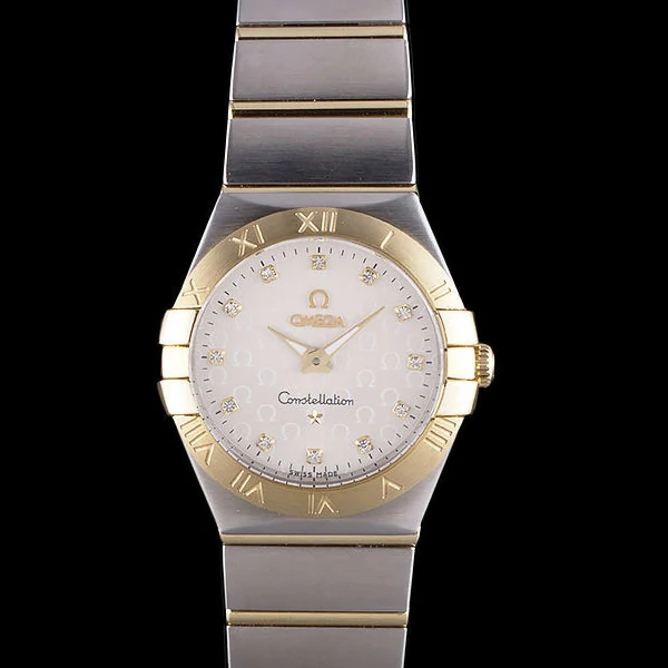 Omega Constellation Gold Bezel Two Tone Band new59548