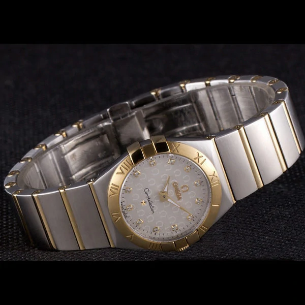 Omega Constellation Gold Bezel Two Tone Band new59548