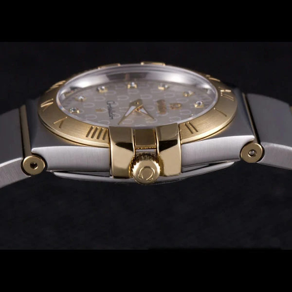 Omega Constellation Gold Bezel Two Tone Band new59548