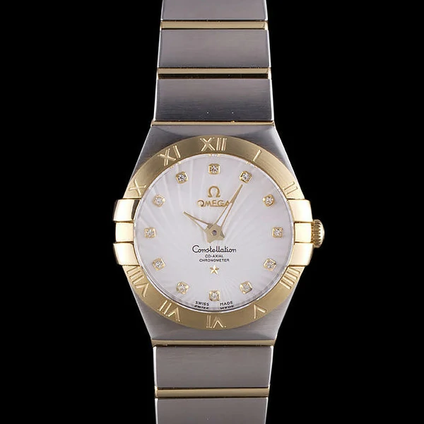 Omega Constellation Gold Bezel Two Tone Band new59549