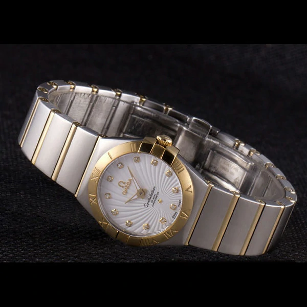 Omega Constellation Gold Bezel Two Tone Band new59549