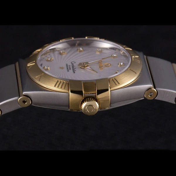 Omega Constellation Gold Bezel Two Tone Band new59549