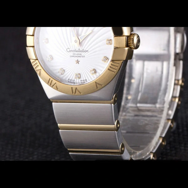 Omega Constellation Gold Bezel Two Tone Band new59549