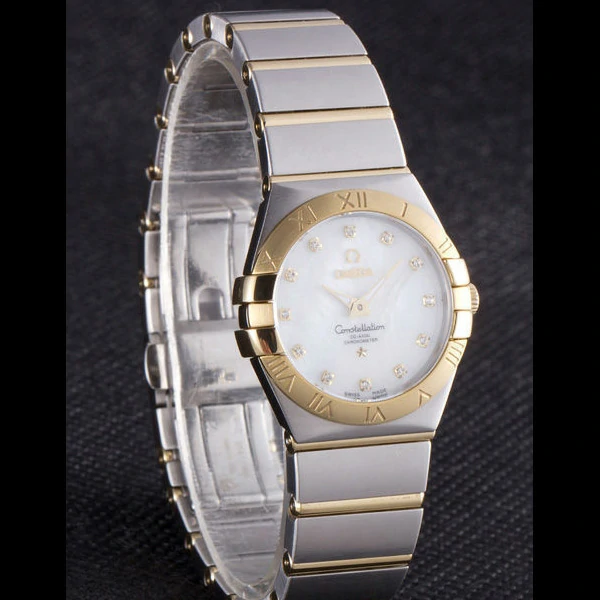 Omega Constellation Gold Bezel Two Tone Band new59550