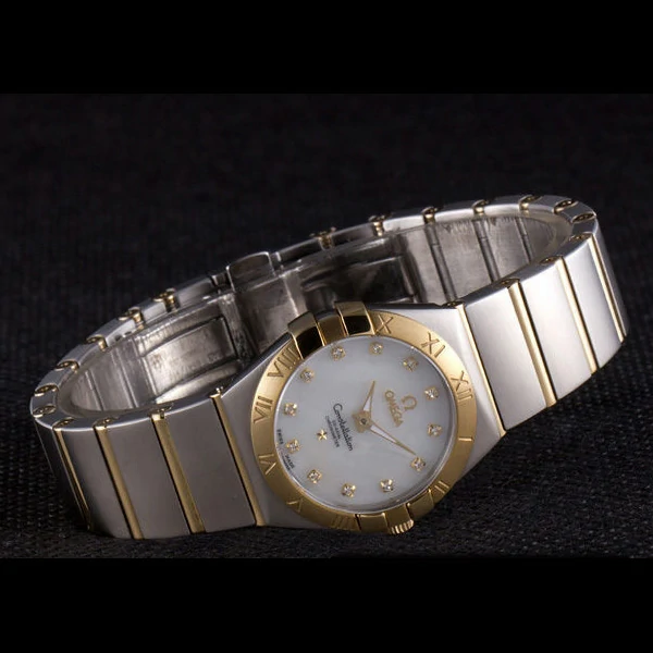Omega Constellation Gold Bezel Two Tone Band new59550