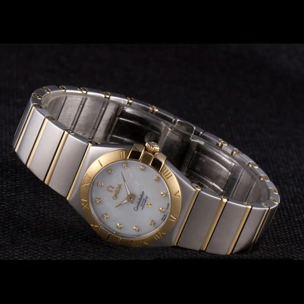 Omega Constellation Gold Bezel Two Tone Band new59550
