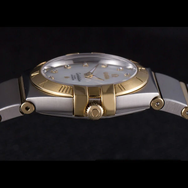 Omega Constellation Gold Bezel Two Tone Band new59550