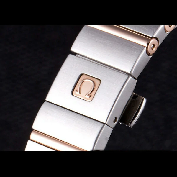 Omega Constellation Rose Gold Bezel Two Tone Band new59555