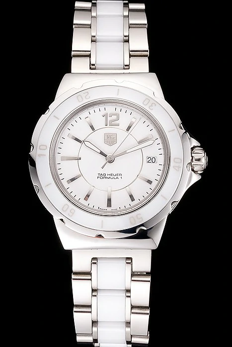 Tag Heuer Formula 1 White Ceramic Bezel White Dial new59562