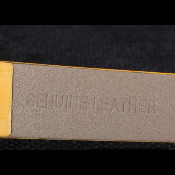 La D de Dior Yellow Leather Strap with White Dial new59604