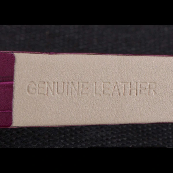 La D de Dior Purple Leather Strap with White Dial new59606