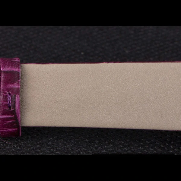 La D de Dior Purple Leather Strap with White Dial new59606