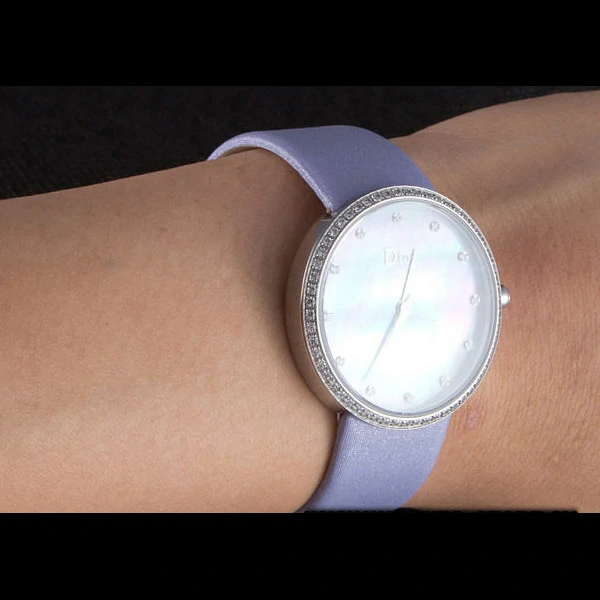 La D de Dior Lavender Rubber Strap with Lavender Dial new59607