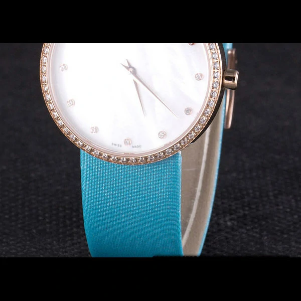 La D de Dior Blue Rubber Strap with White Dial new59610