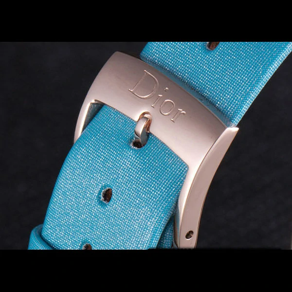 La D de Dior Blue Rubber Strap with White Dial new59610