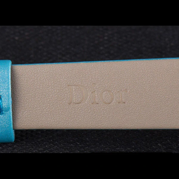 La D de Dior Blue Rubber Strap with White Dial new59610