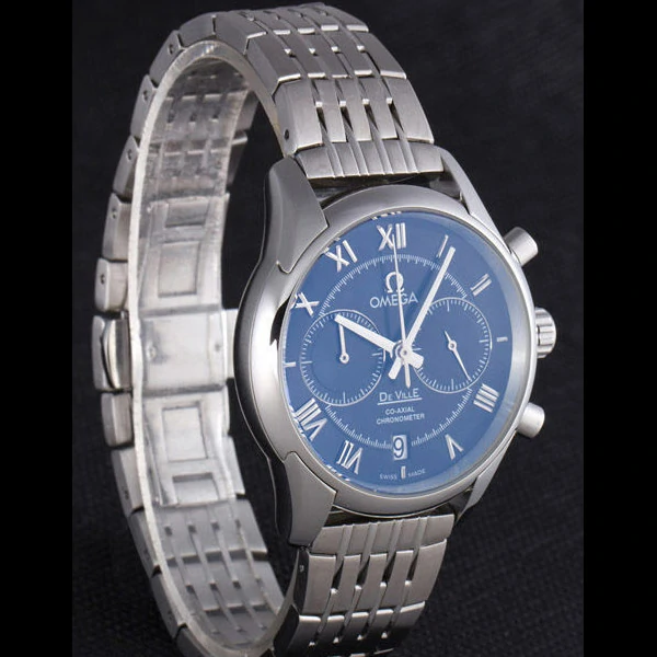Omega DeVille Stainless Steel Links Black Dial new59650