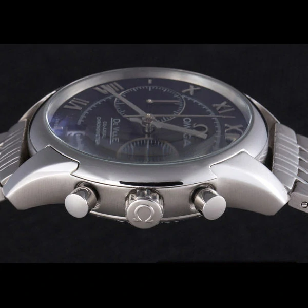 Omega DeVille Stainless Steel Links Black Dial new59650