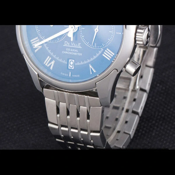 Omega DeVille Stainless Steel Links Black Dial new59650
