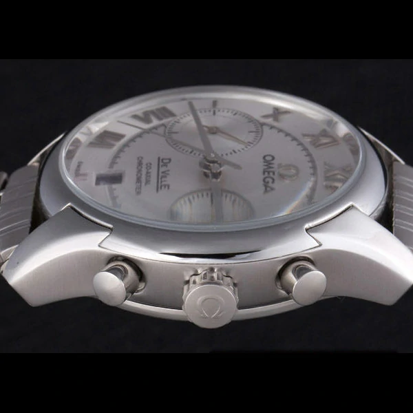 Omega DeVille Stainless Steel Links White Dial new59651